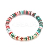 Handmade Polymer Clay Heishi Beads Jewelry Sets SJEW-JS01136-01-2