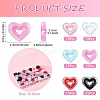 90Pcs 6 Colors Acrylic Beads SACR-YW0001-76-2