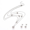 Ball 304 Stainless Steel Jewelry Sets SJEW-H302-17-2