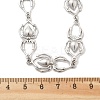 304 Stainless Steel Spider Link Chain Necklaces for Women Men NJEW-A043-06P-5