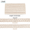Polyester Braided Lace Trim OCOR-WH0078-09D-2