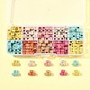 450Pcs 8 Colors Opaque Acrylic Beads OACR-FS0004-03-8