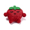 Lovely Strawberry Non Woven Fabric Brooch JEWB-B003-01-1