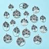 18Pcs 6 Styles Tibetan Style  Alloy Pendants FIND-CJ0002-10-7