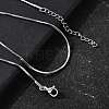 1.5MM 304 Stainless Steel Snake Chain Necklaces for Women Men STAS-V011-04C-P-1
