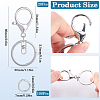 Alloy Keychain Clasps FIND-SP0002-83P-2
