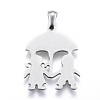 304 Stainless Steel Pendants STAS-K162-023P-2