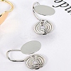 Brass Clip-on Earring LS-EJEW-WH0048-35P-1
