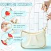 2Pcs 2 Styles Alloy Enamel Heart Butterfly Link Chain Bag Extender Chains FIND-YW0008-10A-4