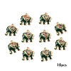 10Pcs Alloy Colorful Rhinestone and Enamel Pendants ENAM-YW0006-14C-1