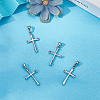 4Pcs 2 Styles 304 Stainless Steel Pendants STAS-BBC0007-68-7