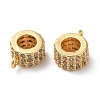 Brass Micro Pave Cubic Zirconia Tube Bails KK-P239-28G-2