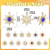39Pcs 13 Colors Transparent Resin Pendants FIND-YW0009-57-3