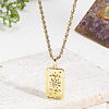1Pc Brass with Cubic Zirconia Pendants Necklaces NJEW-LP0001-46F-G-3