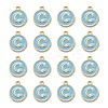 Golden Plated Alloy Enamel Charms ENAM-S118-04C-2