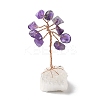 Natural Amethyst Chips Tree of Life Decorations DJEW-P022-01A-01-1