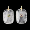 Natural Quartz Crystal Pendants G-F837-04A-1