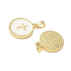 Brass Enamel Pendants KK-L256-14G-2