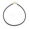 Braided Round Imitation Leather Bracelets Making BJEW-H610-01G-14-1