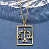 304 Stainless Steel Necklace NJEW-D330-01G-07-5