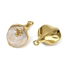 304 Stainless Steel Enamel Pendants STAS-L290-05G-2