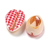 Printed Natural Shell Beads BSHE-G037-01F-2