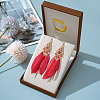 Rhombus Alloy Rhinestone Chandelier Earrings FS-WGCB5E2-05-1