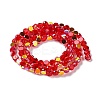 Transparent Electroplate Glass Beads Strands GLAA-Q099-I01-08-2