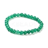 Natural Green Aventurine Beaded Stretch Bracelets BJEW-D446-B-34-2