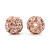 Polymer Clay Pave Rhinestone Beads RB-Q197-10mm-26-2