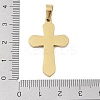 Ion Plating(IP) 304 Stainless Steel Enamel Rhinestone Pendants STAS-Q325-05I-G-3