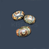 Tibetan Style 3-Eye dZi Beads TDZI-G009-B42-3