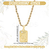 1Pc Brass with Cubic Zirconia Pendants Necklaces NJEW-LP0001-46C-G-2