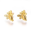 Brass Stud Earring Findings KK-F809-13-2