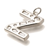Brass Micro Pave Clear Cubic Zirconia Pendants KK-G521-01P-Z-2