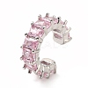 Cubic Zirconia Tennis Cuff Earrings LS-EJEW-K093-09P-04-1