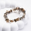 Natural Moonstone Chip Beaded Stretch Bracelets for Women Men BJEW-L038-01D-2