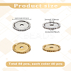 80Pcs 2 Colors Tibetan Style Alloy Spacer Beads FIND-LP0001-51-2