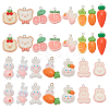 30Pcs 15 Styles Opaque Resin Pendants RESI-WR0001-10-1
