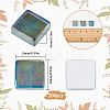 200Pcs Rainbow Color Glass Mosaic Tiles GLAA-SP0001-15-2
