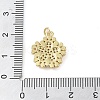 Brass Micro Pave Clear Cubic Zirconia Pendants KK-Q813-08A-G-3