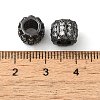 Brass Micro Pave Cubic Zirconia European Beads ZIRC-K003-13EB-3