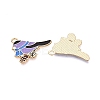 Alloy with Enamel Pendants PALLOY-Q467-03G-04-2