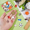 40Pcs 10 Styles Alloy Enamel Pendants ENAM-FH0001-94-3
