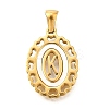 Golden 304 Stainless Steel Pendants STAS-K300-02G-K-1