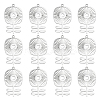 14Pcs 201 Stainless Steel Pendants STAS-UN0036-50-1