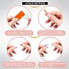 8Pcs 8 Sizes Plastic Invisible Ring Size Adjuster TOOL-YW0001-16-4
