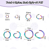 Unicraftale 160Pcs 4 Style 304 Stainless Steel Open Jump Rings STAS-UN0044-89-4