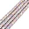 AB Color Plate Glass Beads Strands EGLA-P051-06A-B05-1