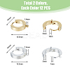 24Pcs 2 Colors 201 Stainless Steel Huggie Hoop Earrings Findings STAS-DC0015-46-2
